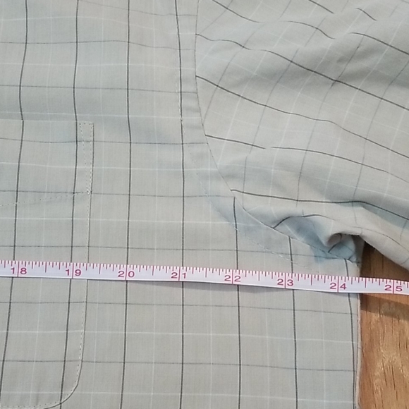 Arrow mens plaid short sleeve button up large - Picture 8 of 9